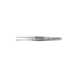 Eye Dressing Forceps, 4, Full Curved, 1 X 2 Teeth