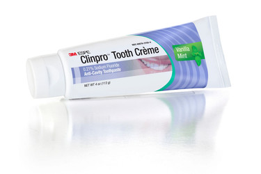 Clinpro Tooth Creme, Toothpaste, Vanilla Mint, 4oz. Tube. 0.21% Sodium