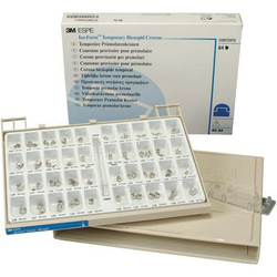 Iso-Form Assorted Bicuspid Tin-Silver Alloy Temporary Crowns, Kit of 64: 2