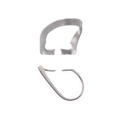 Rubber Dam Clamp, #106L, Satin Steel