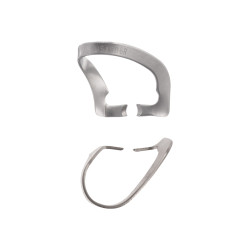 Rubber Dam Clamp, #106R, Satin Steel