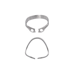 Rubber Dam Clamp, #B4, Satin Steel