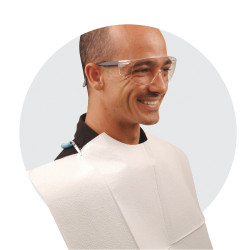 18x22 White Contour Bib