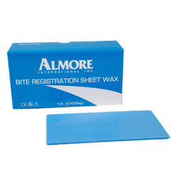 Almore Bite Registration Wax Sheets - Blue 1Lb Box