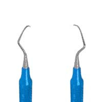 American Eagle #4L/4R Columbia Curette with 3/8' EagleLite Resin Blue Handle