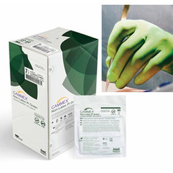 GAMMEX Non-Latex PI Green Polyisoprene Surgical Gloves, 50 pairs/box: Size