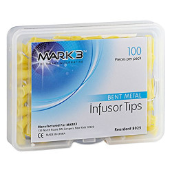 MARK3 Infusor Tips Bent 100/pk, Pre-bent 19 gage, Universal Luer Lock Style Hub with Padded Brush End