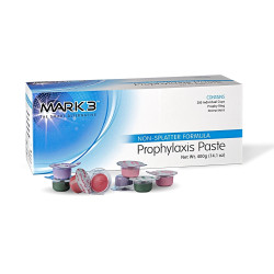 MARK3 Extra Coarse grit Prophy Paste, Mint flavor. Non-Splatter 1.23% APF 200/Box