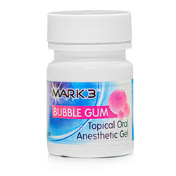 MARK3 Bubble-Gum Topical Anesthetic Gel (Benzocaine 20%), 1 oz. Jar.