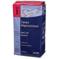 Cavex Impressional Alginate Fast Set, Dust-Free, Blue, Spearmint flavor, box