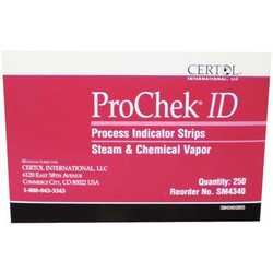 ProChek ID Indicator Strips for Steam and Chemical Vapor, 4' x 3/4', 250/Box