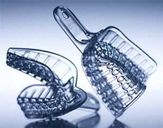President Clear #6 Small Lower Full Arch Plastic Impression Trays, 12/Pk