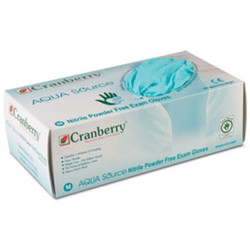 AQUA Source Nitrile Exam Gloves: MEDIUM 200/Box. Non-Sterile, Powder-Free