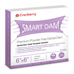 Smart Dam Dental Dam Non-Latex - Spearmint 6' x 6' Medium Green 15/Pk