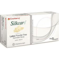 Silkcare Latex Gloves: Extra Small, Powder-Free 100/Bx. Non-Sterile, Micro-Web