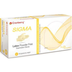 SIGMA Latex Gloves: LARGE Powder-Free, Textured, Non-Sterile 100/Bx