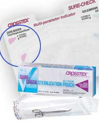 Sure-Check 12' x 18' Sterilization Pouch 100/Bx. Self-Sealing with Built-In