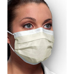 Procedural Ear-Loop Face Mask - BLUE 100/Box. Fluid Resistant Outer and Inner