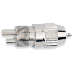 MicroEtcher Handpiece Adapter 4-5 Hole, attached to the end tubing. This can be
