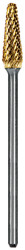 Euro Goldies HP 47-XF Regular Cut Titanium Nitride Carbide Bur. Single Bur