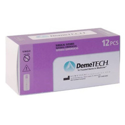 DemeSORB 3/0, 30' (75cm) Polyglycolic Absorbable Braided, Coated, Colorless