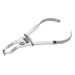 Palodent Plus Ring Placement Forceps. Locking function and angled grip arms