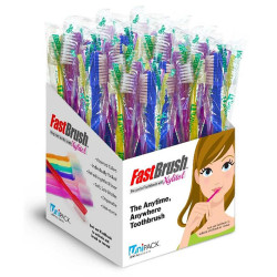UniPACK Disposable Pre-Pasted Tooth Brush, Assorted, 100/Box
