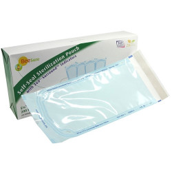 BeeSure Sterilization Pouch 5-1/4' x 11-1/2' 200/Pack. Self-seal, Triple sealed