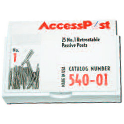 AccessPost Size 0 Yellow 25/Pk. Passive Retreatable Posts Economy Refill