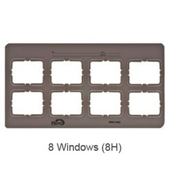 GreyLight Film Mounts Plastic/Grey 2 Rows, 8 Window Horizontal, Size 2, box