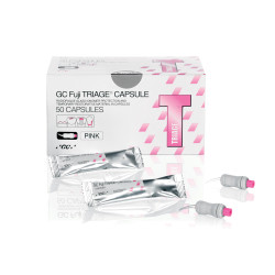 GC Fuji TRIAGE Pink Capsules Refill -Self Adhesive Radiopaque Command-Set Glass