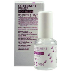 GC Reline II Primer for Resin, 10 ml Bottle. Adhesive for VPS Soft Lining