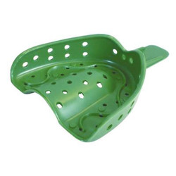 COE Spacer Trays #1D Large Green Perforated Upper Full-Arch Plastic Impression