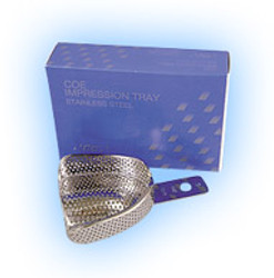 COE Set of 8 Full-Arch Stainless Steel Perforated Impression Trays