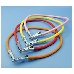 Super Assorted color 14' bib clips, autoclavable, plastic chain with nickel