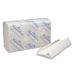 Signature 2-Ply Premium C-Fold Paper Towel, White 10.1' x 13.2', Case of 1440 Towels