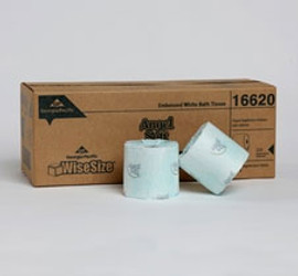 Angel Soft ps 2-Ply Premium Embossed Bathroom Tissue, White. 4' x 4.05', 450