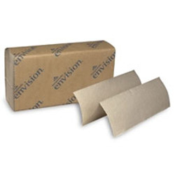 Envision Multi-Fold Paper Towels, Brown, Economical, 9.2' x 9.4'. 250 Sheets