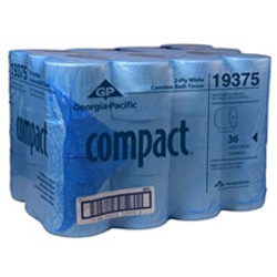Compact 2-Ply Coreless Bathroom Tissue, White. 3.85' x 4.05', 1000 Sheets