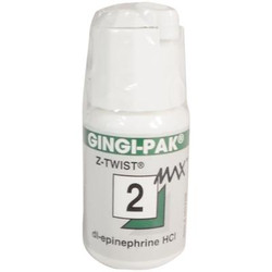 Gingi-Pak MAX Z-Twist Weave - #2 Medium with Epinephrine, 100% Cotton, 108'