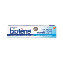 Biotene Toothpaste, Fresh Mint Original, Gentle Formula, Case of 12 - 4.3 oz