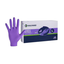 Infection ControlPurple Nitrile Powder-Free Gloves, Large, 100/Box