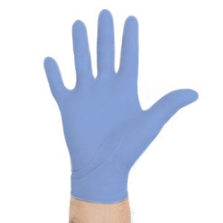 Aquasoft, X-Small, 300/PK, Powder Free Nitrile Exam Gloves - Ultra-thin