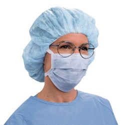 Tecnol Fog-Free Blue Surgical Mask, PFE ≥ 98% at 0.1 Micron, Box of 50 masks