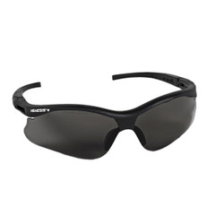 Nemesis Safety Eyewear Safety Eyewear -Smoke Hard Coat, Black frame with black