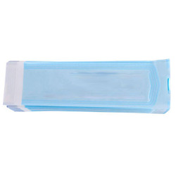 House Brand 2.75' x 10' Self-Sealing Paper/Blue Film Sterilization Pouch, 200/Box