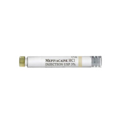 Infection ControlHouse Brand Mepivacaine 3% Local Anesthetic PLAIN, Box of 50 - 1.7 mL