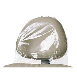 House Brand 9.5' L x 11' W Clear Plastic Headrest Covers, Box of 250.