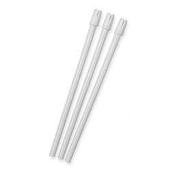 House Brand Saliva Ejectors White with White Tip, 6' Length, Soft Bonded tip