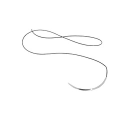 Infection ControlHouse Brand 3/0, 18' Silk Black Braided Suture with C-6 Needle, Box of 12